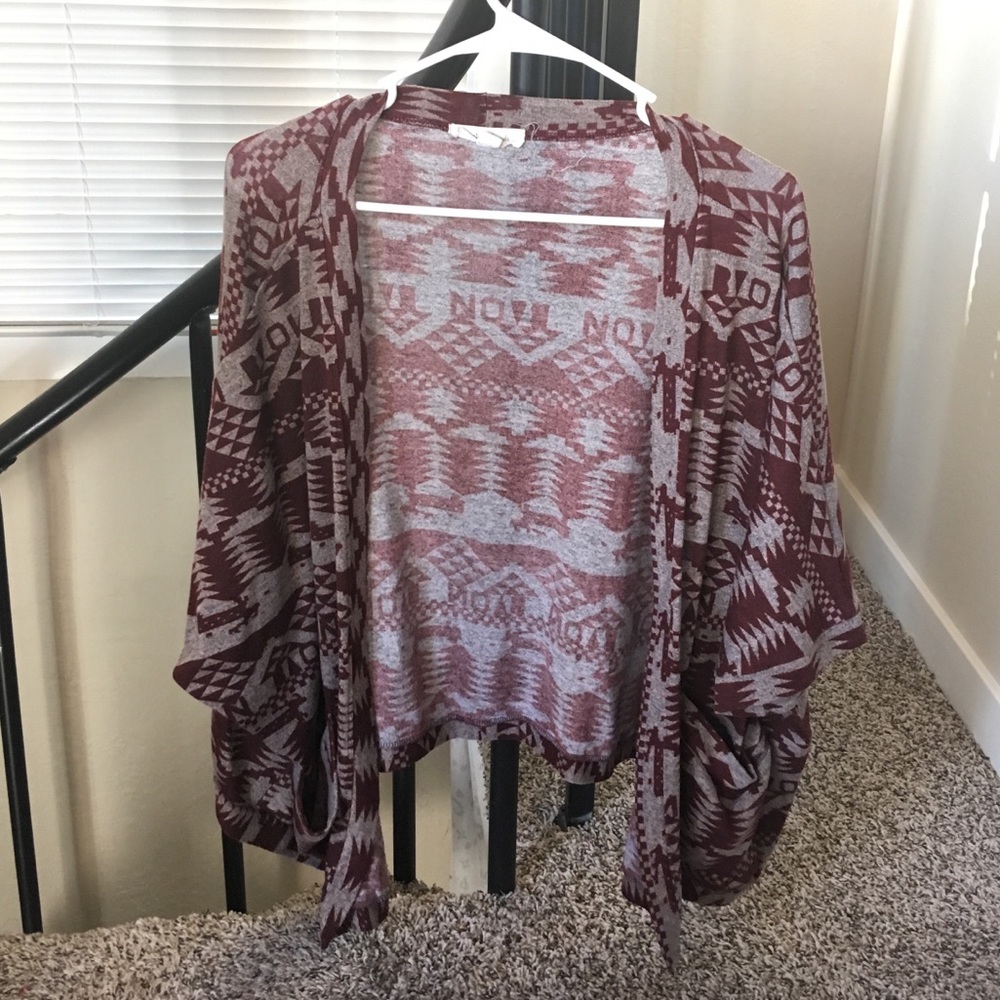 Painted Threads Short-Sleeve Cardigan